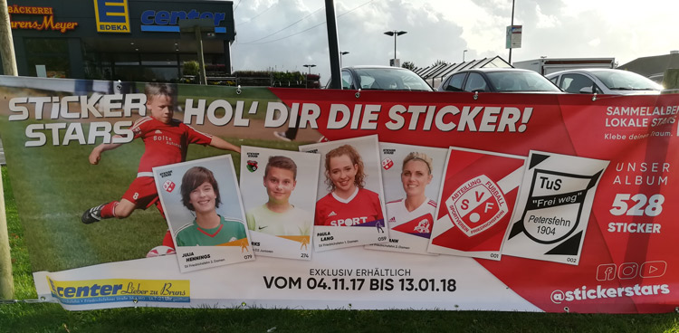 Stickerstarbanner